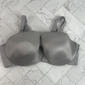 NWOT Cacique Lane Bryant Womans Balconette Bra Silver UNDERWIRE 40DDD
